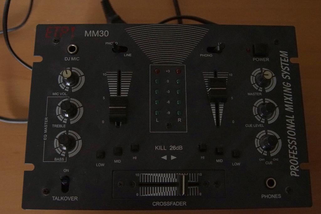 mengpaneeltje, Muziek en Instrumenten, Mengpanelen, Ophalen, Gebruikt, Microfooningang