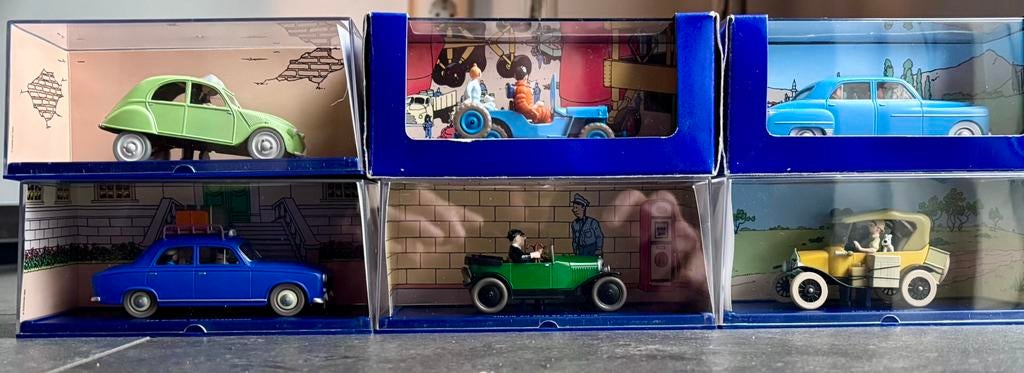 Kuifje autos orgineel in doos MET certificaat, Ophalen, Zo goed als nieuw, Auto, Overige merken