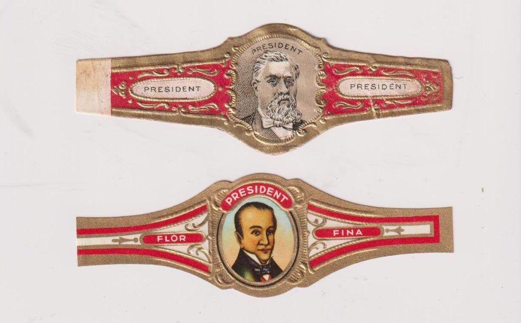 sigarenbanden - PRESIDENT, Verzamelen, Rookartikelen, Aanstekers en Luciferdoosjes, Ophalen of Verzenden, Zo goed als nieuw, Sigarenbandjes