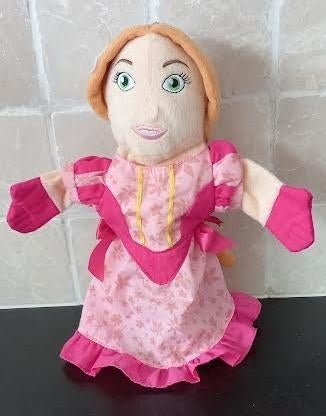 Handpop princess sprookjesbos, Ophalen of Verzenden, Zo goed als nieuw, Beeldje of Poppetje