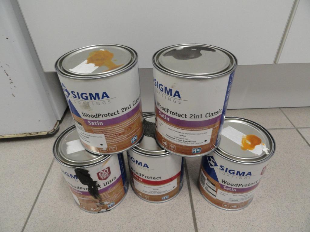 SIGMA BEITS ALKYD BRUIN EN  GRIJS, Nieuw, Beits, Ophalen of Verzenden, Grijs