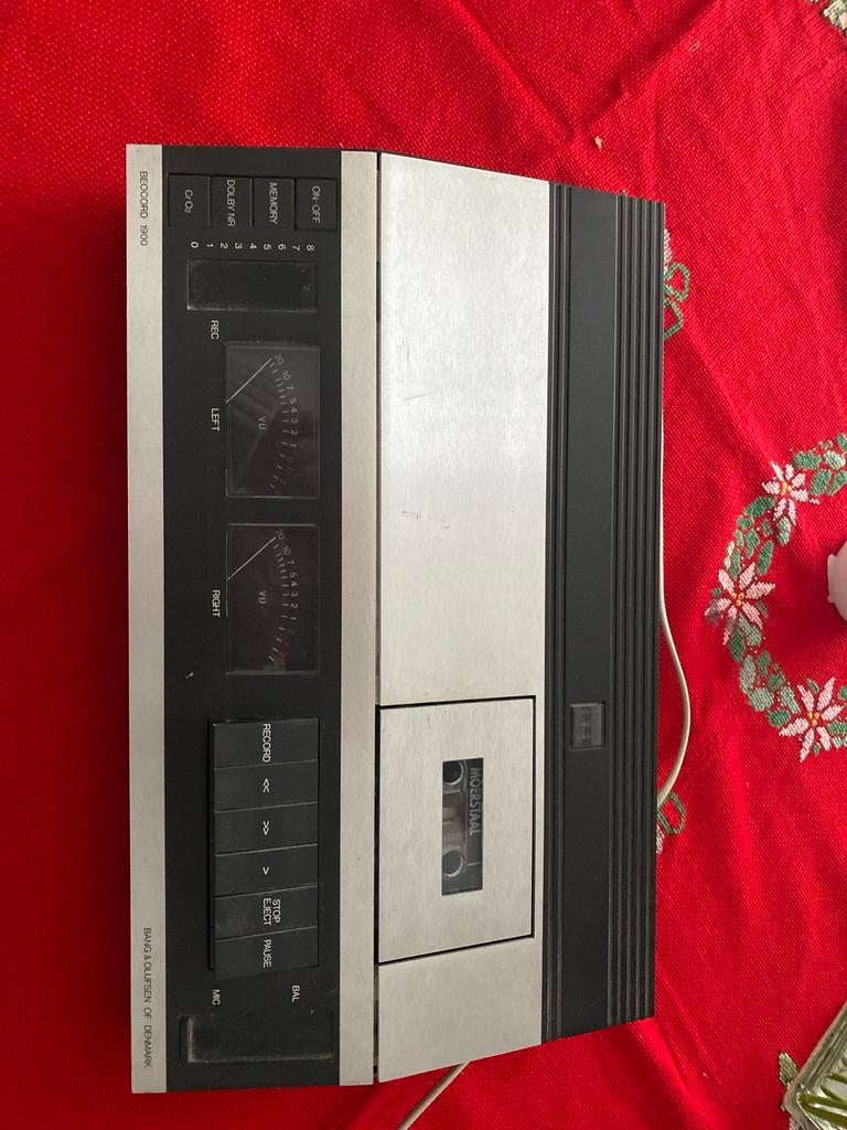 Beocord 1900 Bandrecorder - Vintage Bang & Olufsen, Ophalen, Enkel, Overige merken, Tape counter