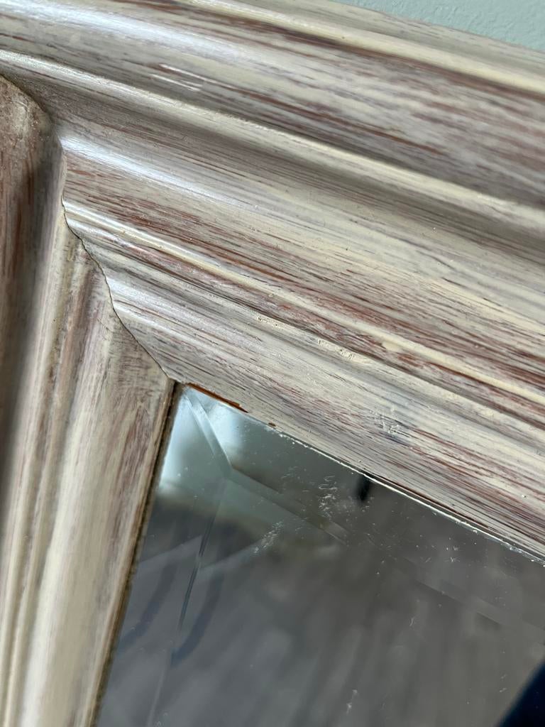 Grote facet geslepen spiegel in lijst 130x80cm, Ophalen, Rechthoekig, 50 tot 100 cm, 100 tot 150 cm