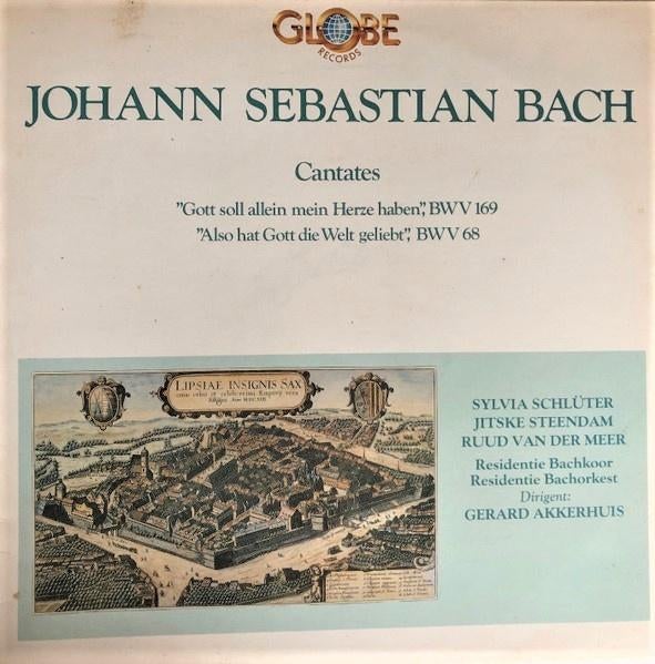 LP - Bach - Cantates - Jitske Steendam * Ruud van der Meer, Overige typen, Ophalen of Verzenden, Zo goed als nieuw, 12 inch