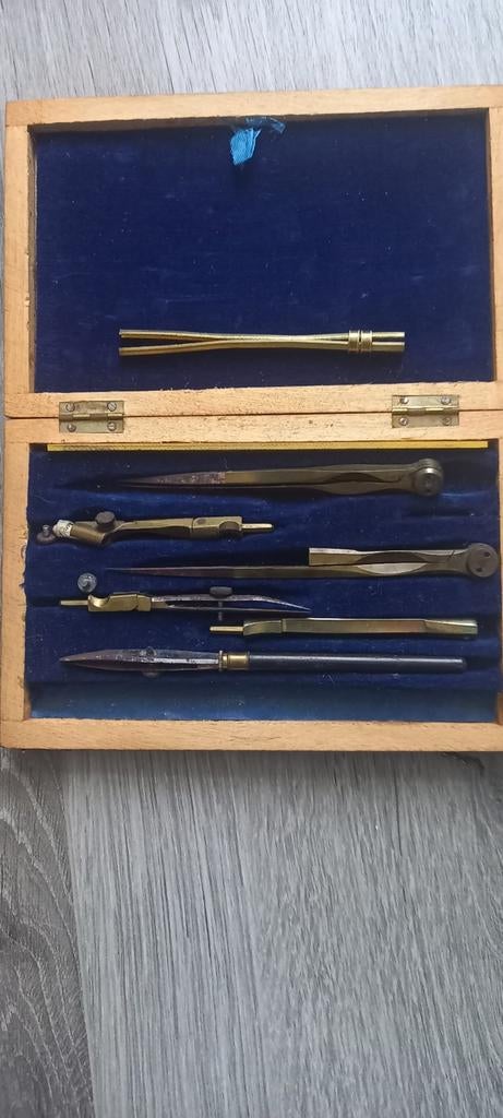 koperen passer set, Antiek en Kunst, Ophalen of Verzenden