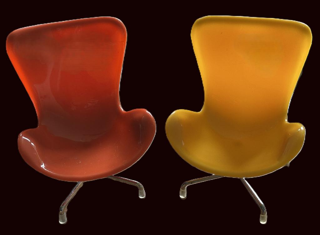 miniatuurversies van de iconische Egg Chair -Arne Jacobsen, Antiek en Kunst, Ophalen