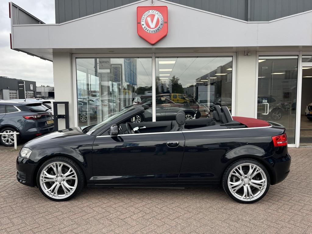 Audi A3 Cabriolet 2.0 TFSI Ambition S-line Automaat, Navigat, Auto's, Audi, Gebruikt, 4 cilinders, 4 stoelen, Zwart