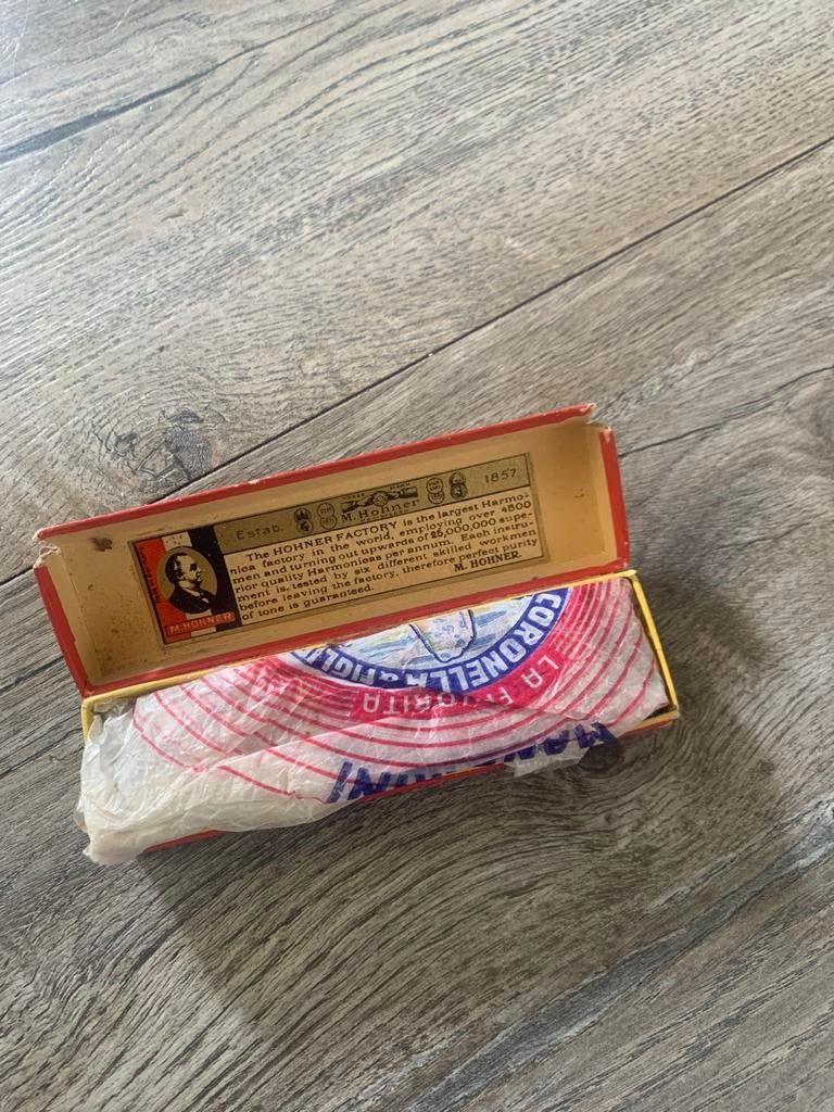 Hohner Bravo mondharmonica in doosje, Gebruikt, Overige typen, Ophalen of Verzenden, Met koffer of doosje