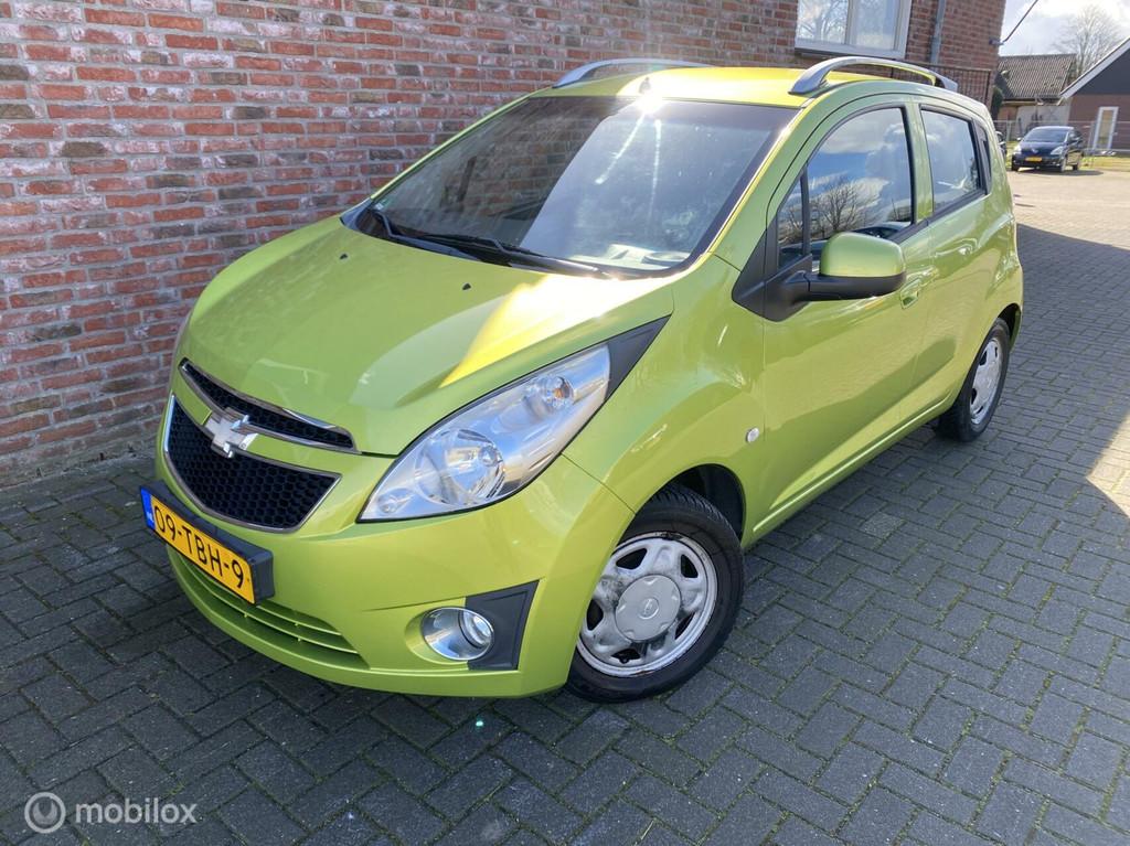 Chevrolet Spark 1.0 16V LS Bi-Fuel, Auto's, Euro 5, Zwart, 4 cilinders, Metallic lak