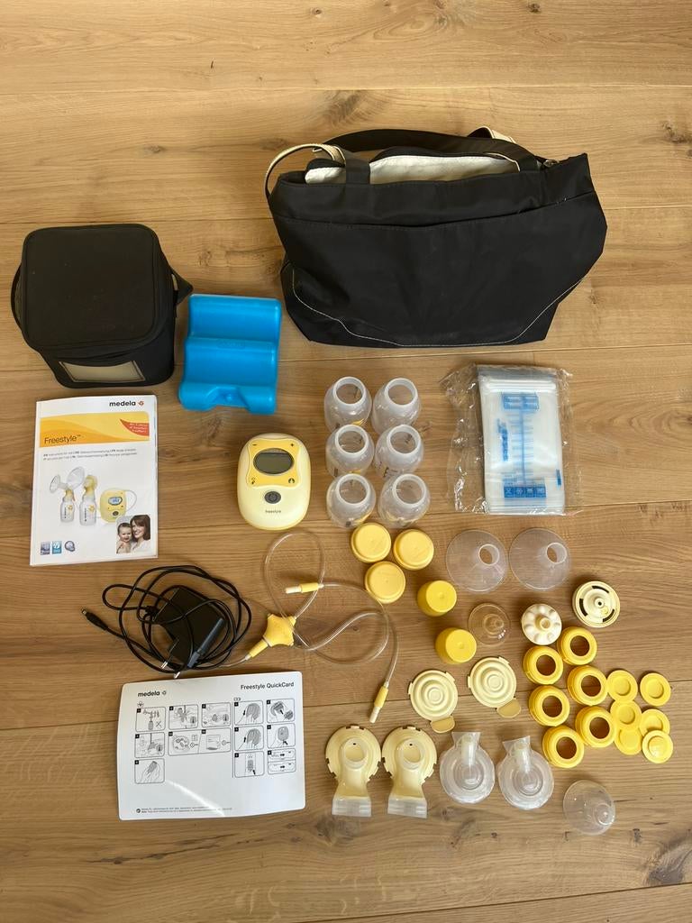 Medela Freestyle kolf incl toebehoren, Kinderen en Baby's, Babyvoeding en Toebehoren, Ophalen of Verzenden, Zo goed als nieuw