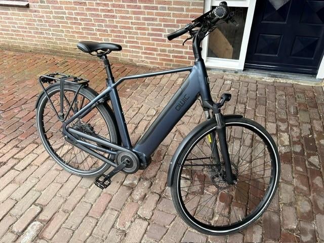 Elektrische herenfiets Qwic Premium i-MN7+ 54 Midnight Blue, Gebruikt, Versnellingen, 53 tot 57 cm, Ophalen