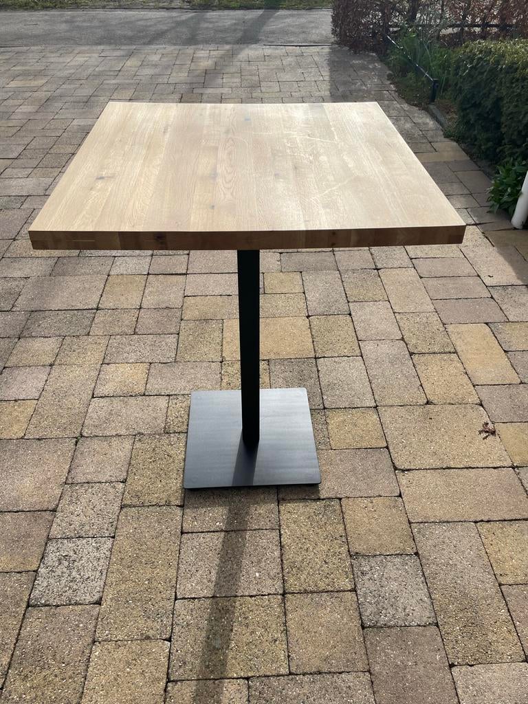 Vierkante bar/statafel van Sediamo met metalen onderstel, Tuin en Terras, Tuintafels, Ophalen, Nieuw, Vierkant, Metaal