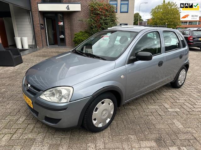 Opel Corsa 1.2-16V Essentia, bj.2003,grijs,5 deurs,airco,APK, Voorwielaandrijving, Gebruikt, 31 €/maand, Bedrijf