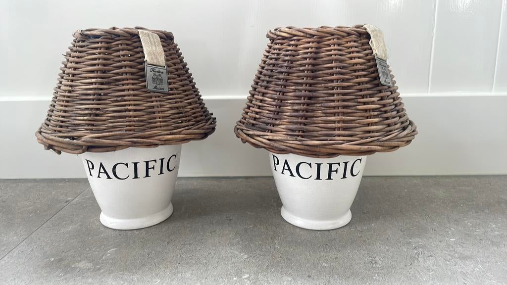 Riviera Maison Pacific waxinelichtjes, Ophalen of Verzenden, Gebruikt, Overige materialen, Minder dan 25 cm