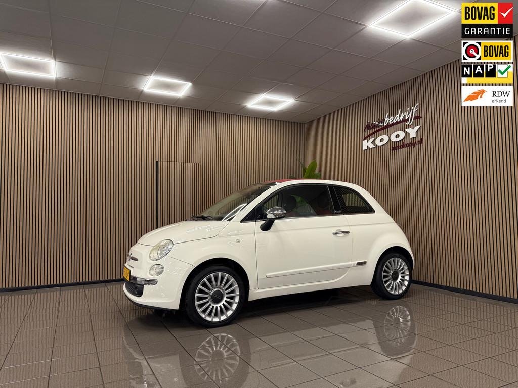 Fiat 500 C 1.2 Lounge * Automaat / Leder / Airco / LM Velgen, Auto's, Euro 5, Gebruikt, 4 cilinders, Cabriolet