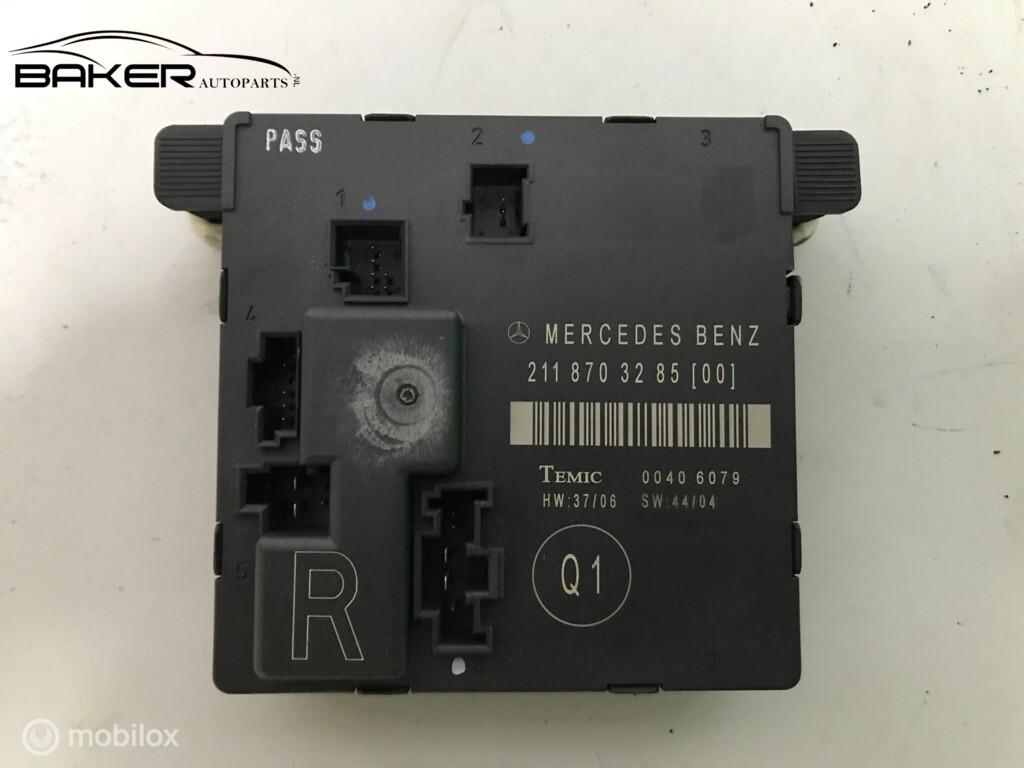 Deurmodule rechtsachter Mercedes E-klasse W211 ('02-'09), Gebruikt, Mercedes-Benz, Ophalen of Verzenden, Mercedes-Benz