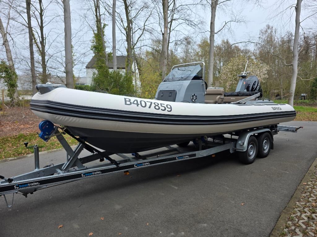 Brig Eagle 6.7 Luxe RIB 175 PK Suzuki met trailer en Dock, Watersport en Boten, Rubberboten, 120 tot 200 pk, Zo goed als nieuw