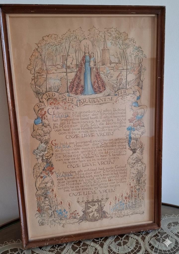 Het lied van de Brabantse eer ingelijst den bosch, Ophalen