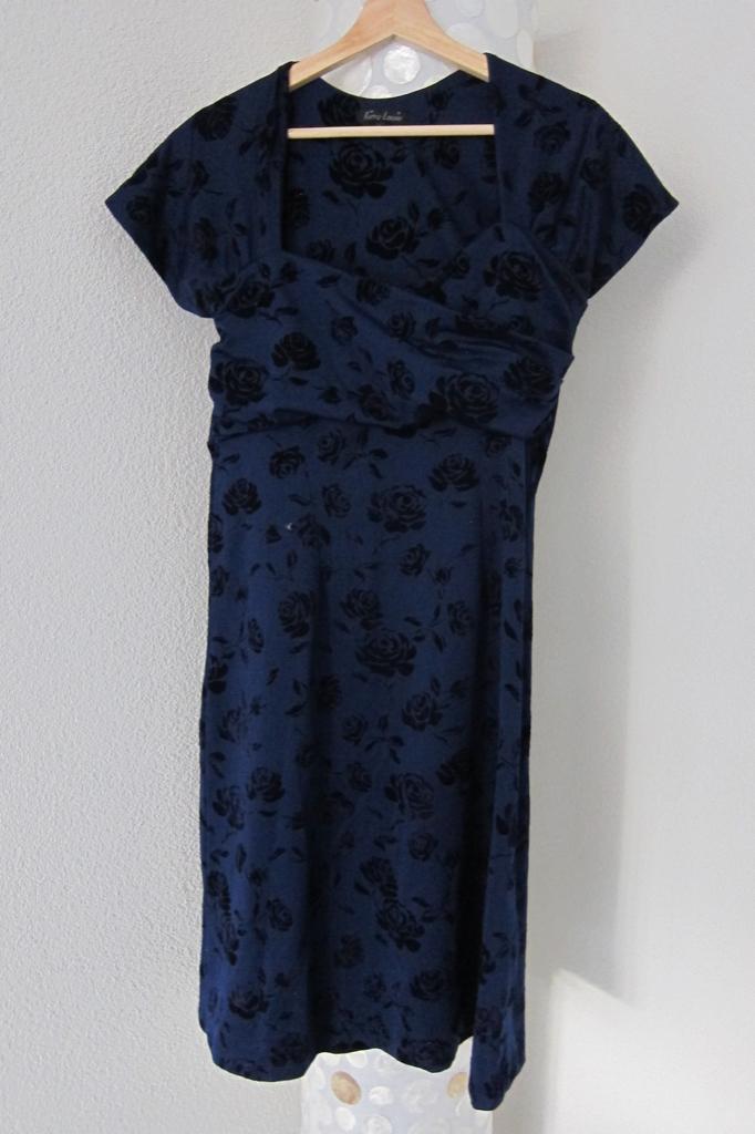 King louie jurk blauw bloemen l, Blauw, Maat 42/44 (L), King Louie, Merkfreak