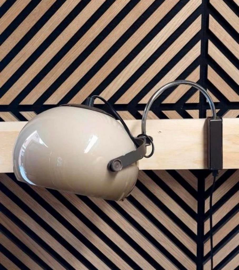 Dijkstra jaren 70 booglamp voor aan de wand, Ophalen of Verzenden, Zo goed als nieuw