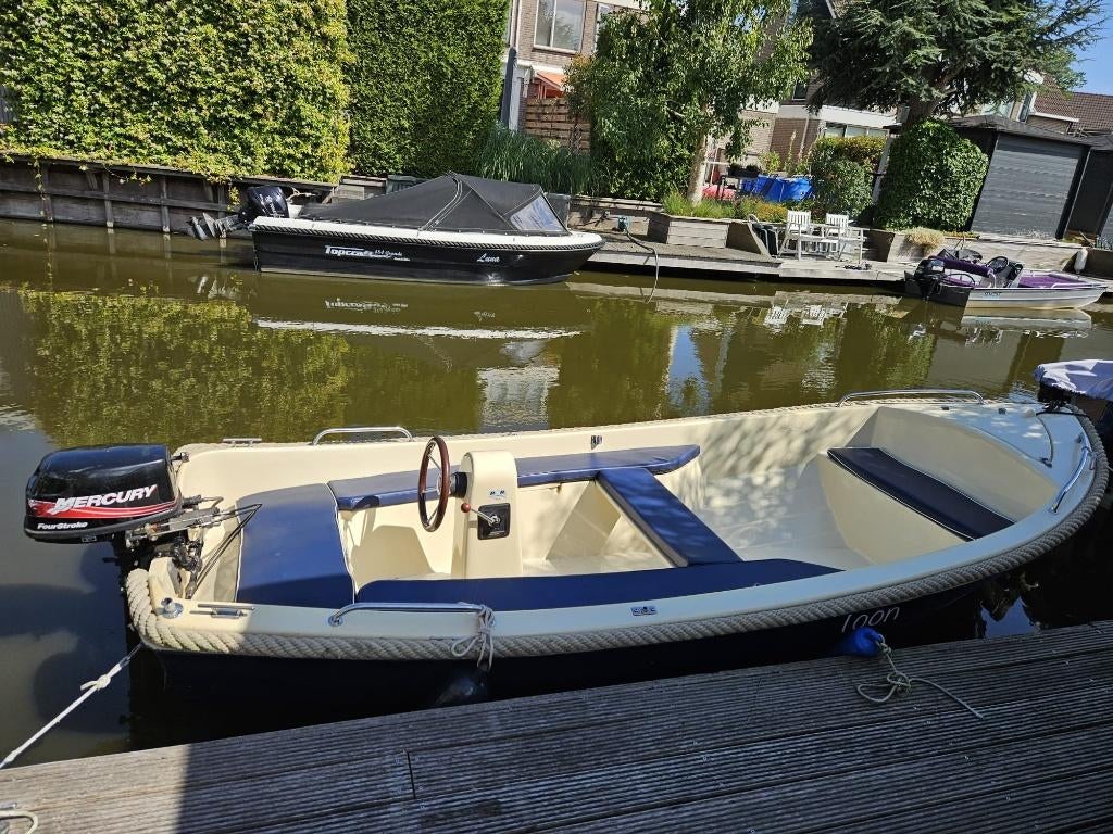 Sloep, Watersport en Boten, Sloepen, Zo goed als nieuw, Tot 10 pk, 3 tot 6 meter, Buitenboordmotor, Benzine, Overige materialen