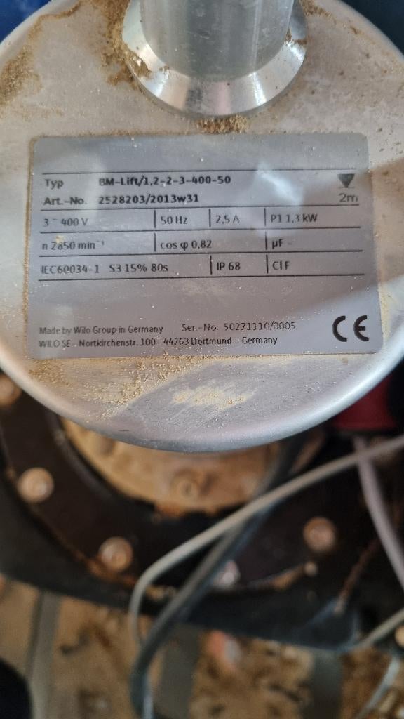 Wilo Drainlift M1/8 opvoerpomp pomp rioolwater ( 487 ), Ophalen, Gebruikt, Nb, Nb