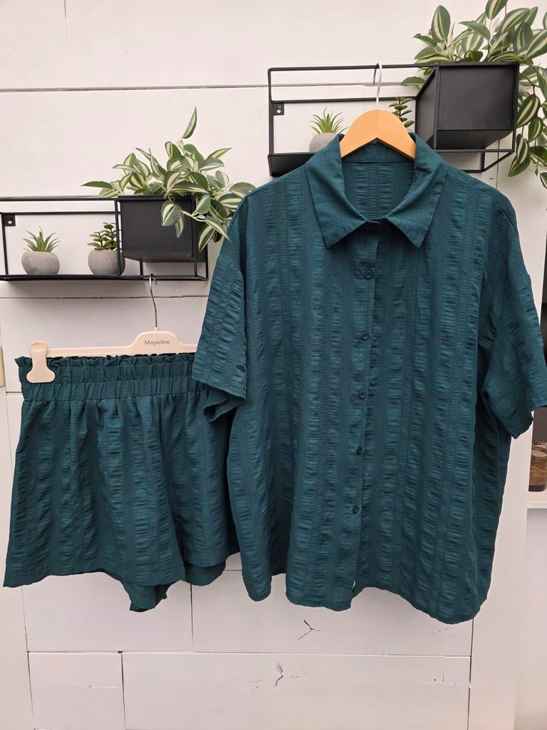 Shein setje petrol kleur maat XXL, Shein, Ophalen of Verzenden, Zo goed als nieuw