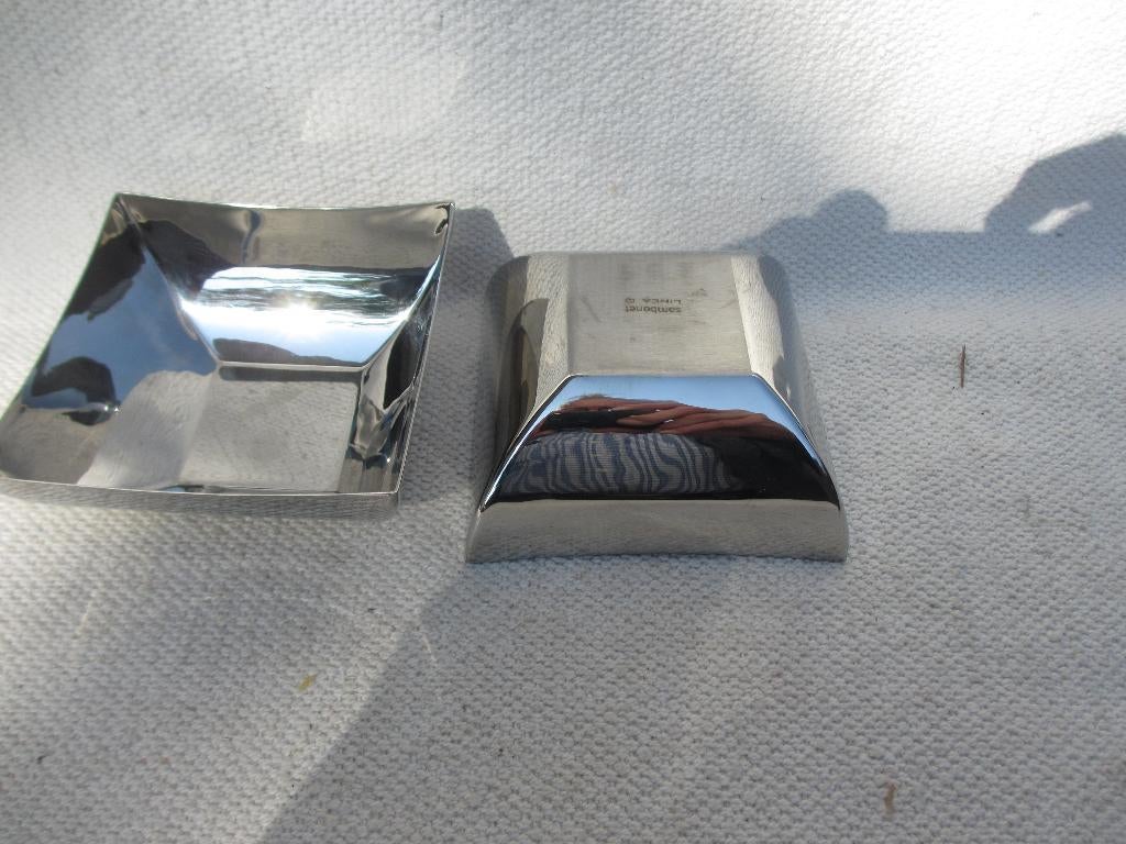 Sambonet linea Q schaaltjes hoogglans rvs Z.G.A.N., Ophalen of Verzenden, Zo goed als nieuw