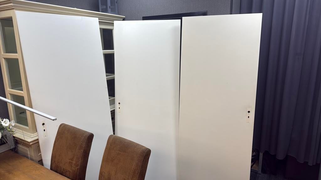 3 opdek binnendeuren, Doe-het-zelf en Verbouw, Deuren en Horren, Ophalen, Zo goed als nieuw, Binnendeur, 200 tot 215 cm