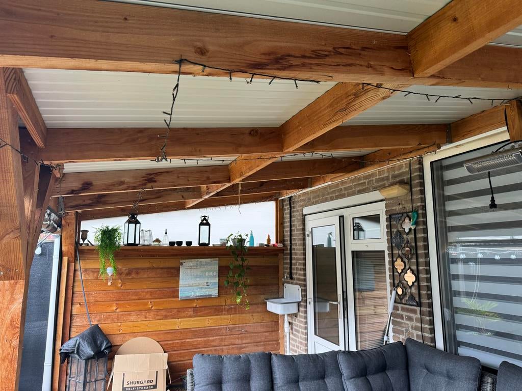 Complete overkapping met vlonder en damwandplaten dak, Ophalen of Verzenden, Gebruikt, Overige typen