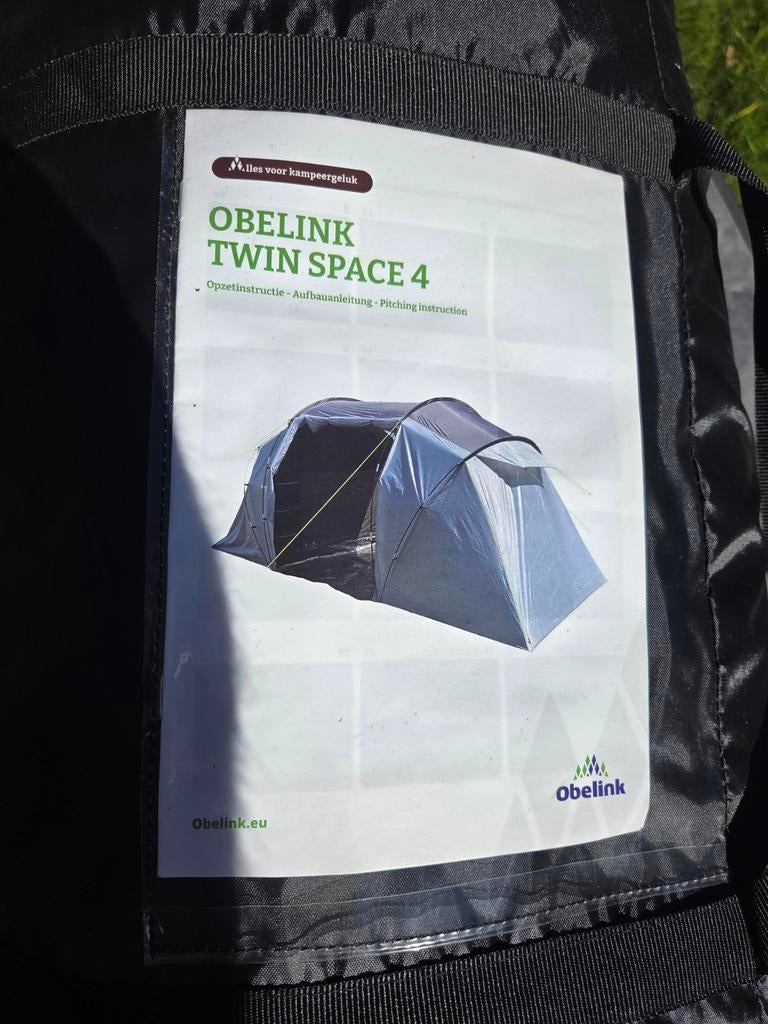 Obelink Twin Space 4 tent nieuw nooit gebruikt, Caravans en Kamperen, Ophalen of Verzenden