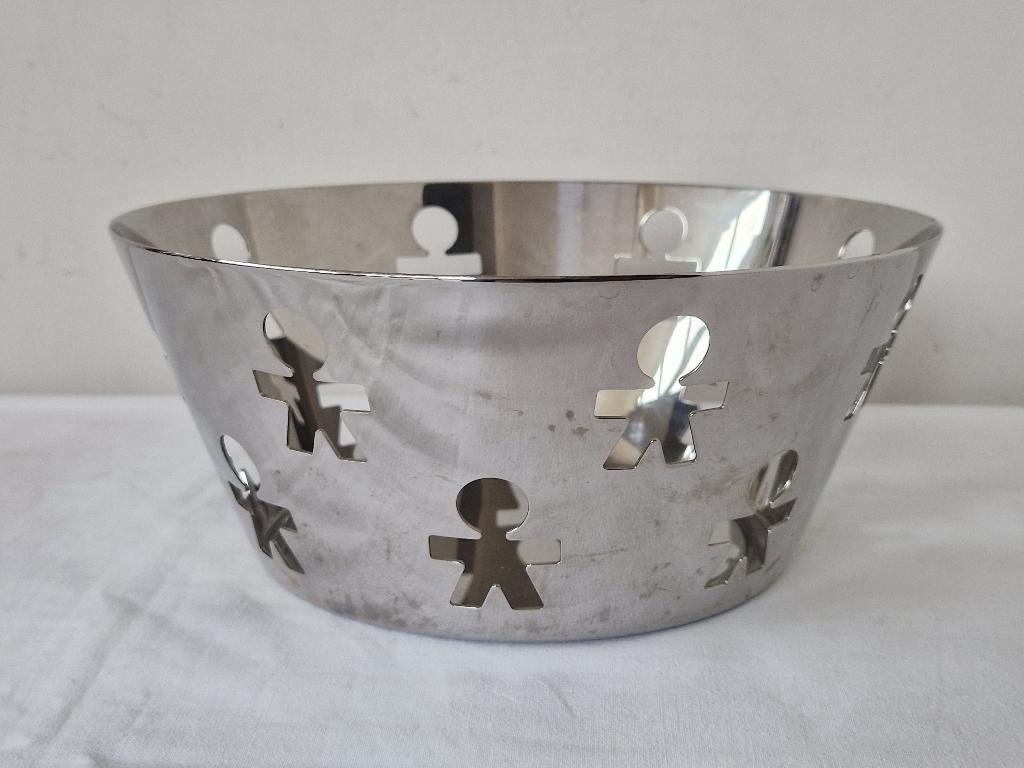 Alessi Girotondo RVS design schaal, Overige materialen, Ophalen of Verzenden, Overige stijlen, Schaal of Schalen