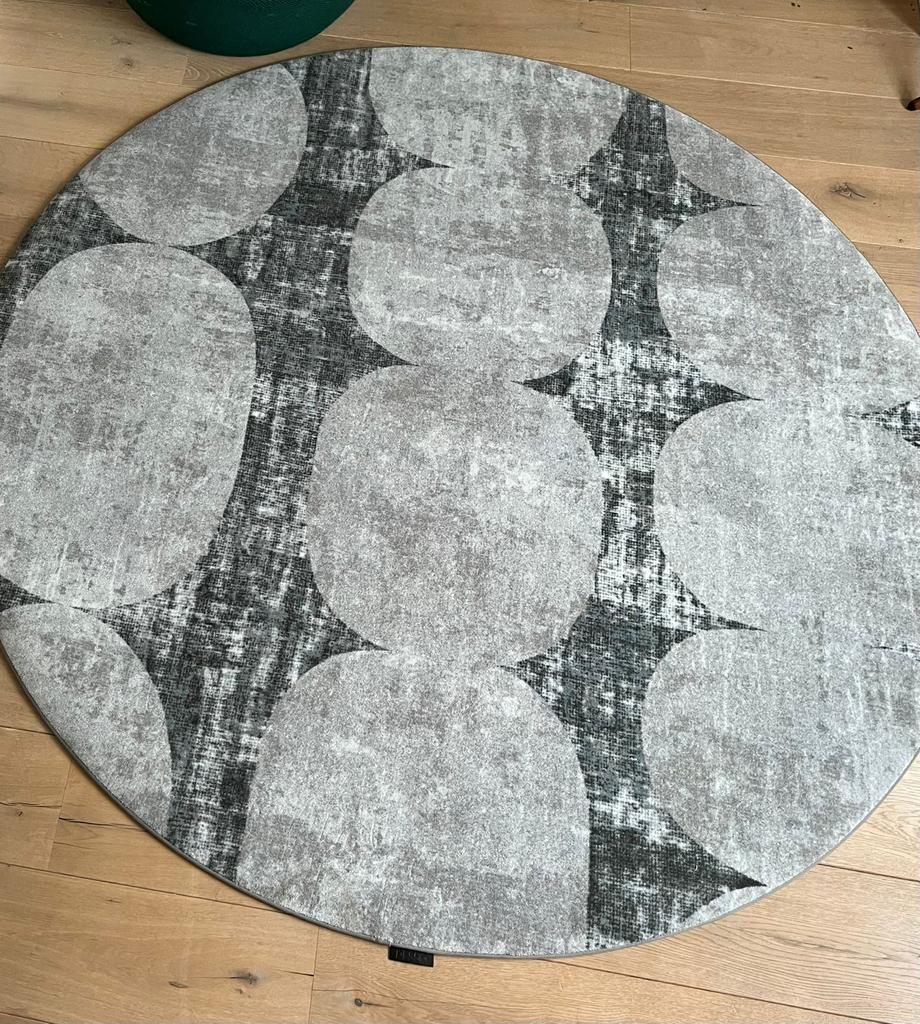 Splinternieuw Desso & Ex Nature Rond Design vloerkleed 200cm, Rond, Grijs, Ophalen of Verzenden, 200 cm of meer