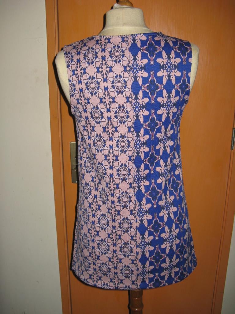 Uniek Vintage Terlenka tuniekje, Kleding | Dames, Blouses en Tunieken, Gedragen, Maat 36 (S), Blauw, Ophalen of Verzenden