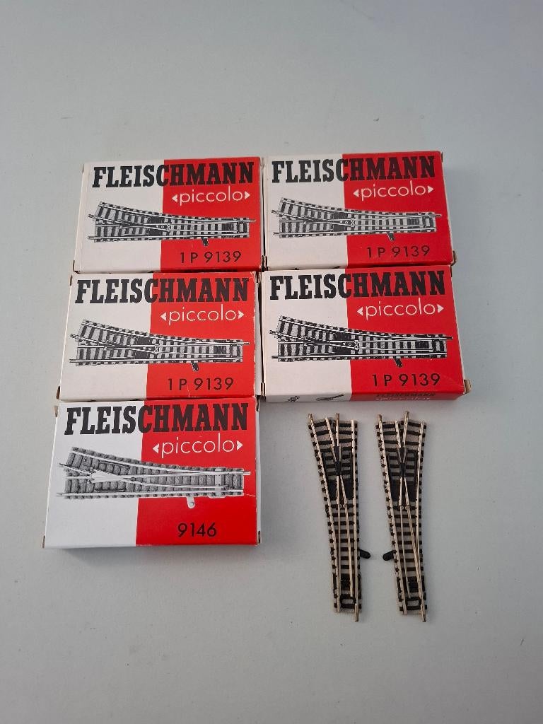 Fleischmann N 9139 handwissels in NIEUWSTAAT, Gelijkstroom, Fleischmann, Nieuw, Rails