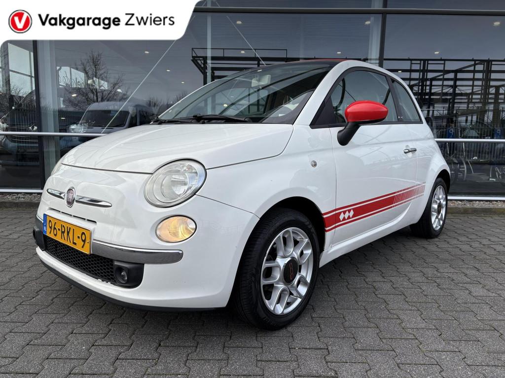 Fiat 500 1.2 Pop Cabrio/Camera/Elektr.ramen., Auto's, Fiat, Bedrijf, Te koop, 500C, ABS, Achteruitrijcamera, Airbags, Alarm, Bluetooth
