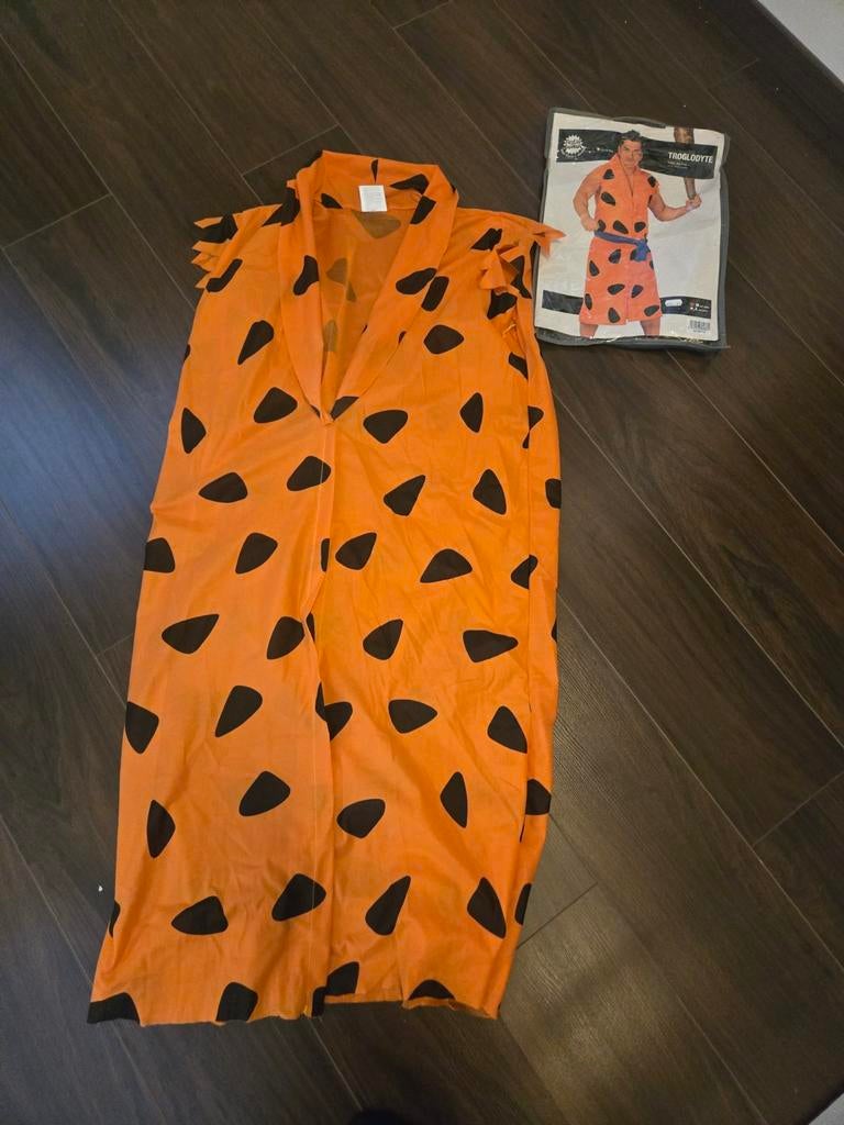 Fred Flinstine kostuum, Ophalen of Verzenden, Zo goed als nieuw