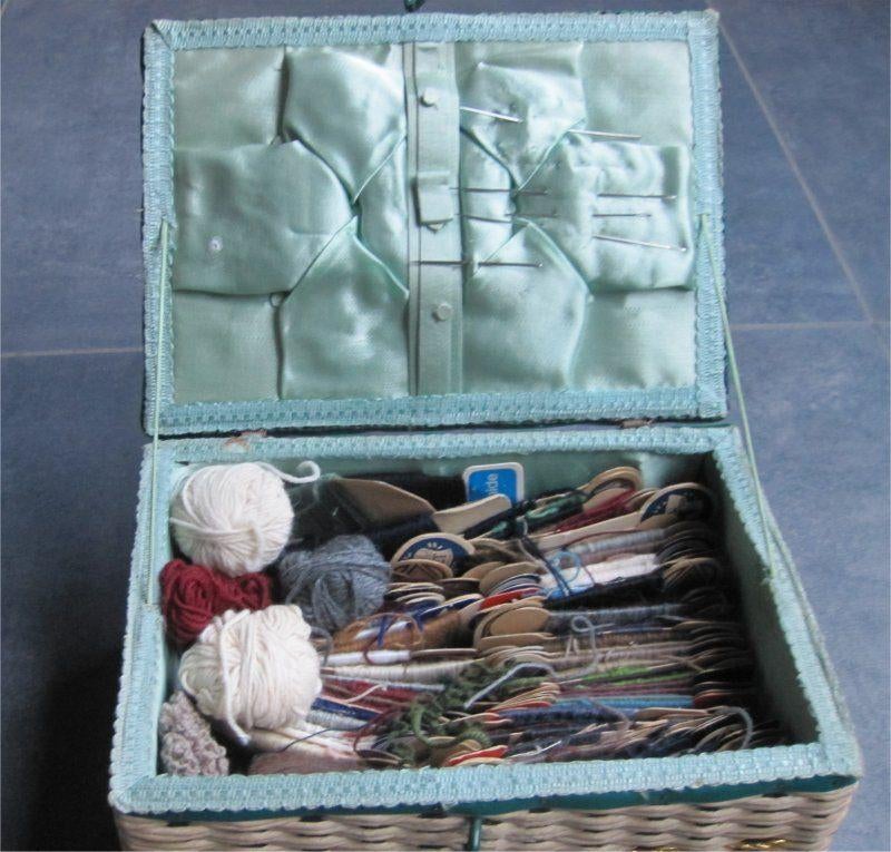 Mandje boordevol maasgaren - stopgaren (meer dan 50 kaartjes, Hobby en Vrije tijd, Naaien en Fournituren, Ophalen of Verzenden