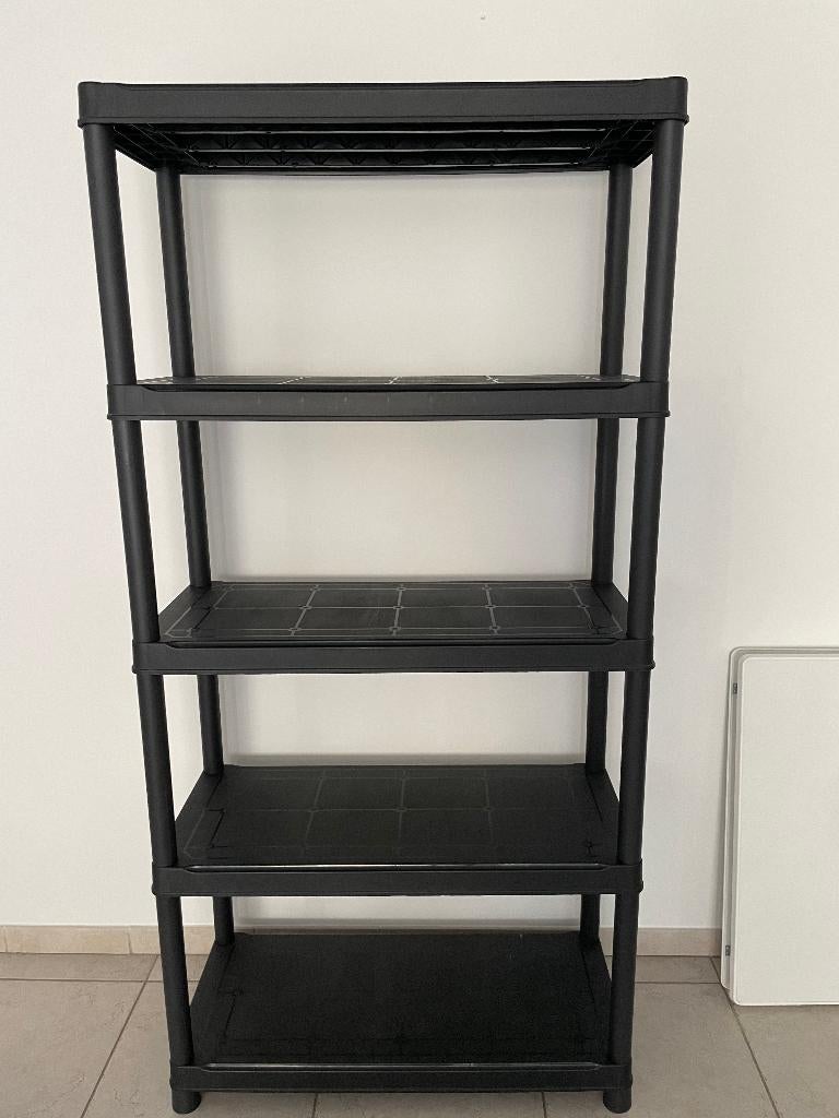 4x Kunststof opbergrek voor garage-kelder, Ophalen, Gebruikt