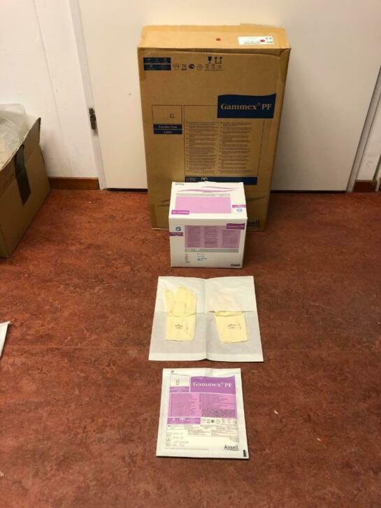 Latex operatiehandschoenen  per doos, Diversen, Braces, Zo goed als nieuw, Ophalen of Verzenden