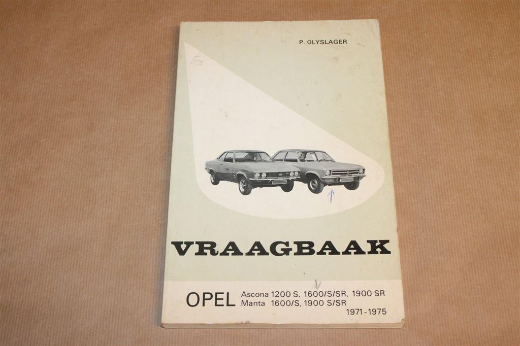 Vraagbaak Opel Ascona & Manta 1971-1975 — Handleiding, Ophalen of Verzenden