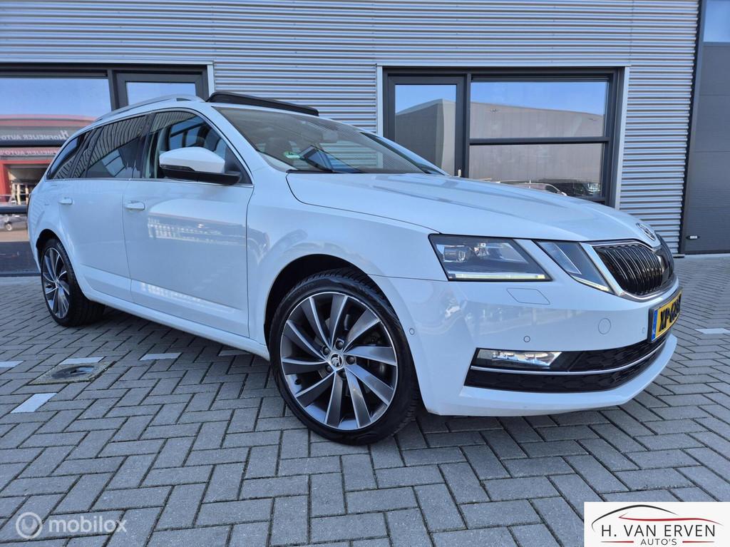 Skoda Octavia Combi 2.0 TFSI RS 1E EIGENAAR INCL BTW, Auto's, Startonderbreker, Euro 6, Wit, 1700 kg