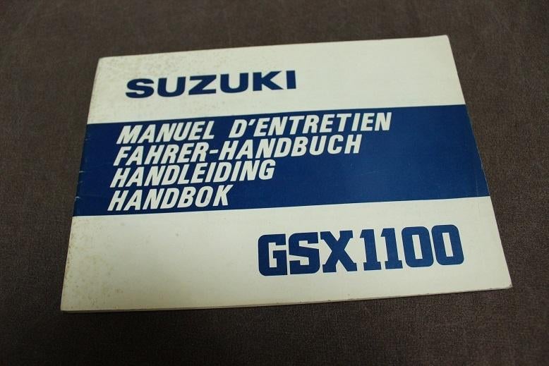 Suzuki GSX1100 1979/1980 motorfiets handleiding handbuch, Ophalen of Verzenden, Suzuki