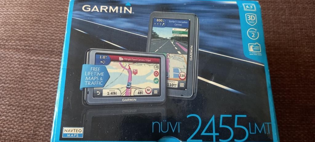 Nieuw Garmin nüvi 2455LMT Navigatiesysteem met Lifetime Maps, Auto diversen, Ophalen of Verzenden, Nieuw