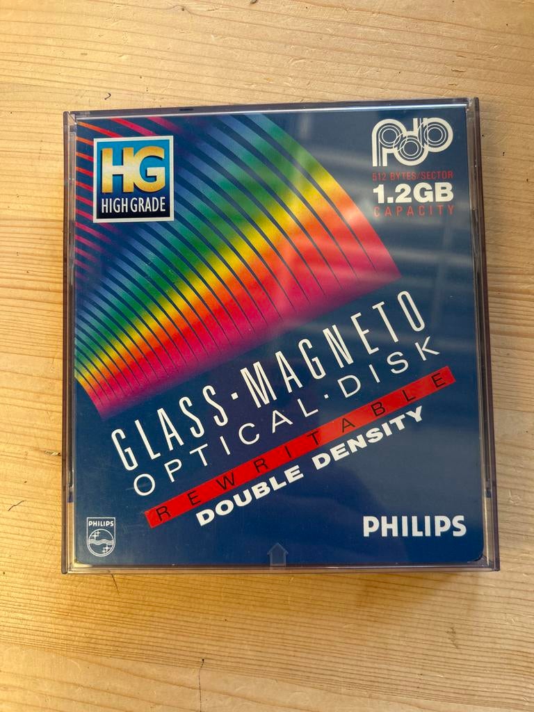 Philips Glass-Magneto Optical Disk 1.2GB Rewritable, Intern, HDD, Nieuw, Ophalen of Verzenden