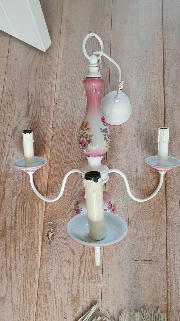 Lekker kitsch porselein kroonluchter, Ophalen