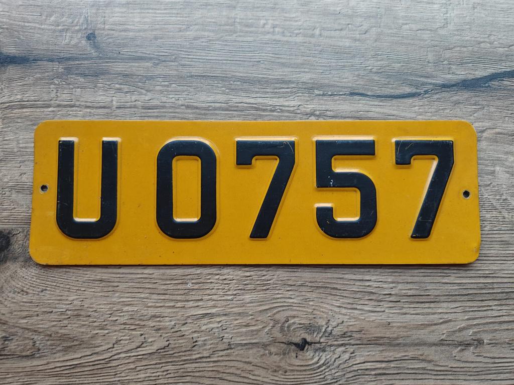 Luxemburg bedrijfswagen kentekenplaat, nummerplaat, Ophalen of Verzenden, Gebruikt, Auto's