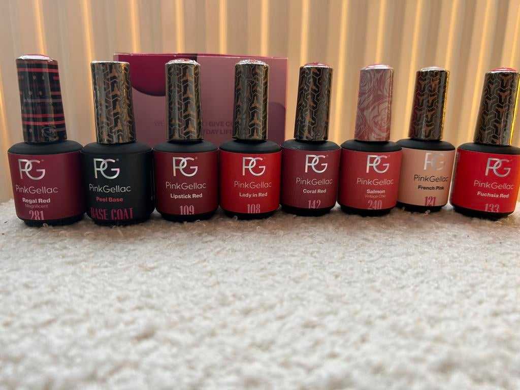 Nieuw Pink Gellac Premium Set Peel Off Deluxe, Ophalen of Verzenden, Nieuw, Overige kleuren, Handen en Nagels