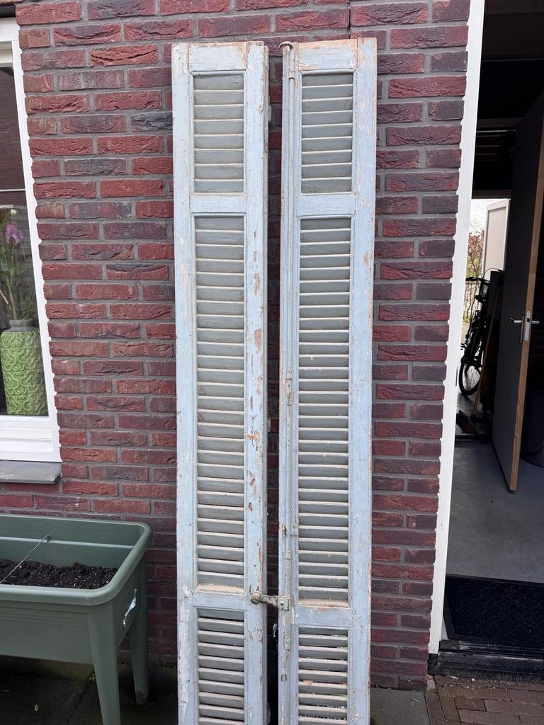 Oude originele houten luiken - Authentiek en sfeervol, Gebruikt, Minder dan 80 cm, 215 cm of meer, Overige typen