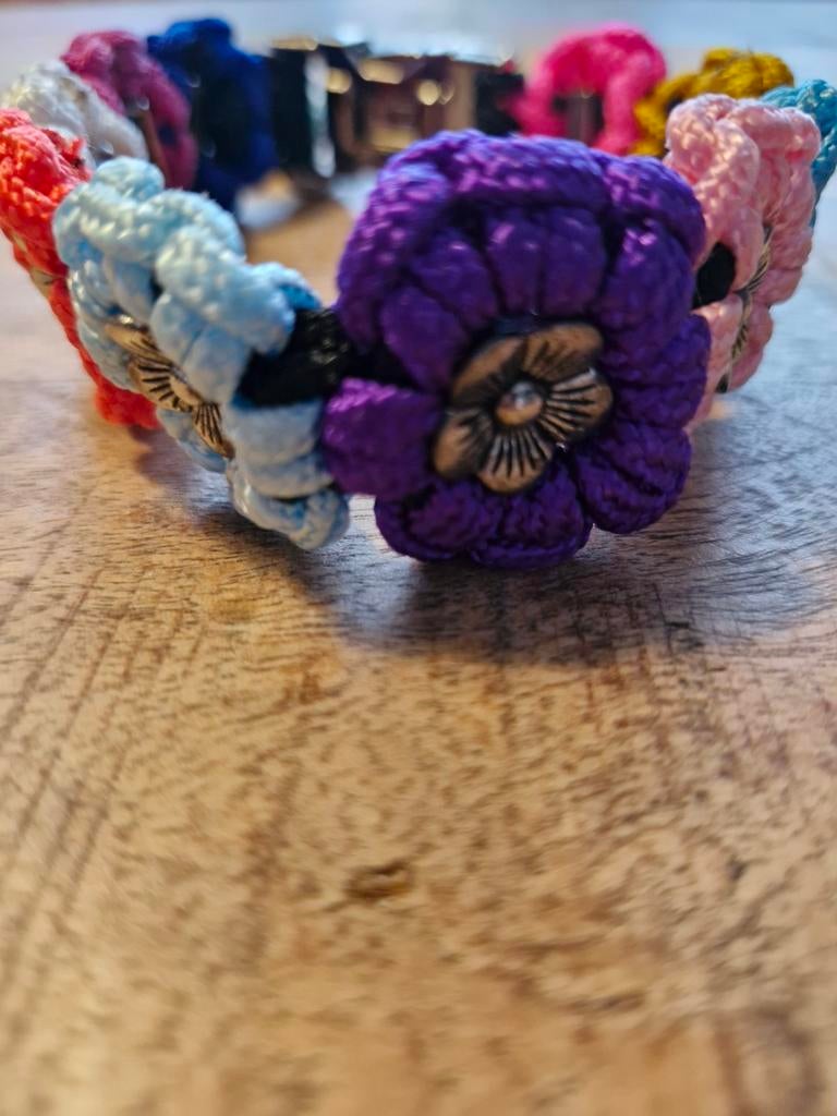 Mooie handgemaakte halsband van paracord 27 cm, Ophalen of Verzenden